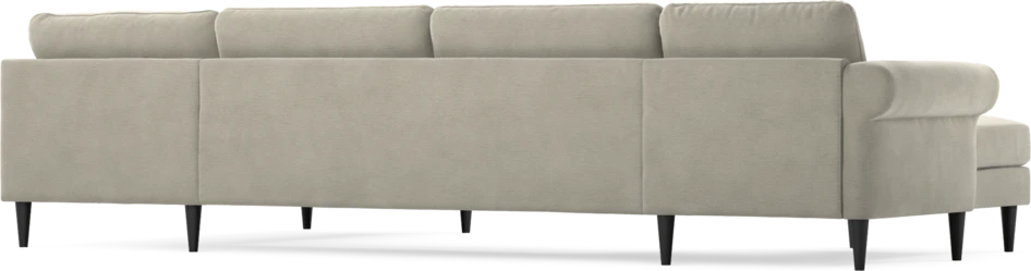 Bridge - 3-sits soffa med schäslong vänster och divan höger - Brun