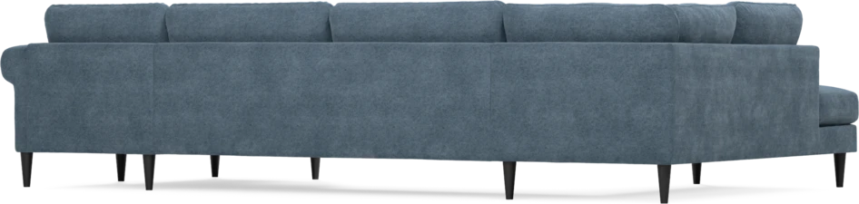 Bridge - 3-sits soffa med divan vänster och schäslong höger - Blå