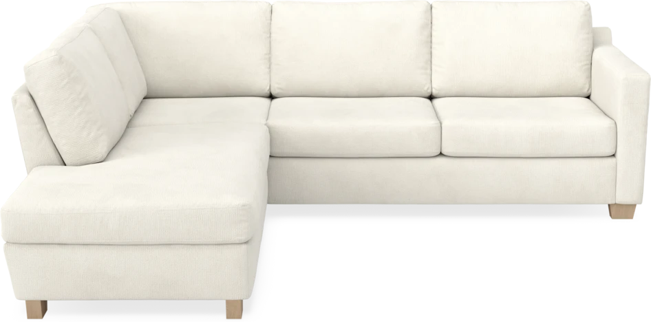 Friday - 2,5-sits soffa med divan vänster - Vit
