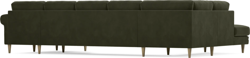 Eden - 3-sits soffa med divan vänster och schäslong höger - Grön