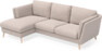 Madison Lux - 2-sits soffa med schäslong vänster - Beige