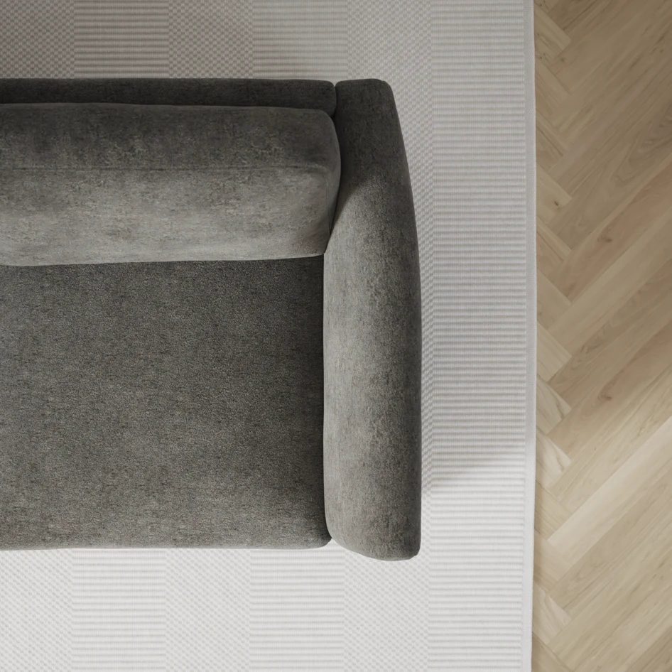 Öland - Bäddsoffa 3-sits, längsbäddad - Grå
