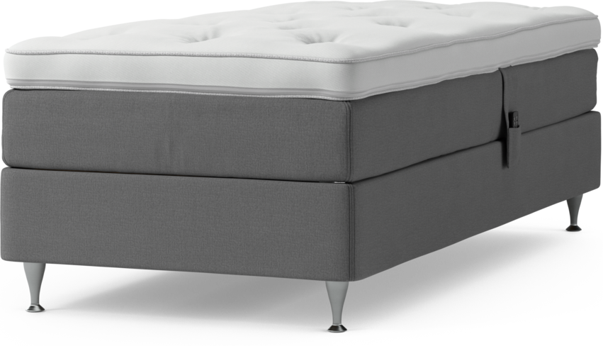 Delux Sense - Ställbar säng, enkelsäng med bäddmadrass och sängben