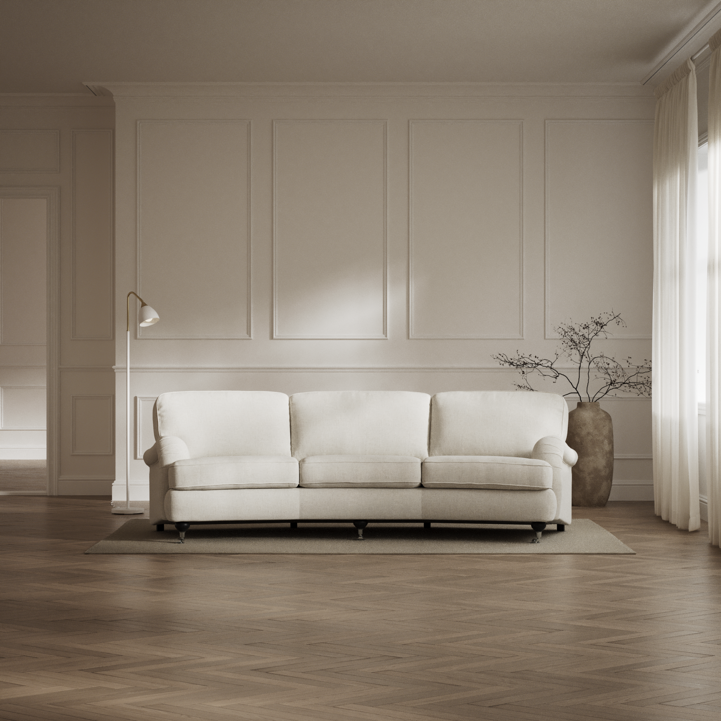Oxford - 3-sits soffa svängd - inspiration