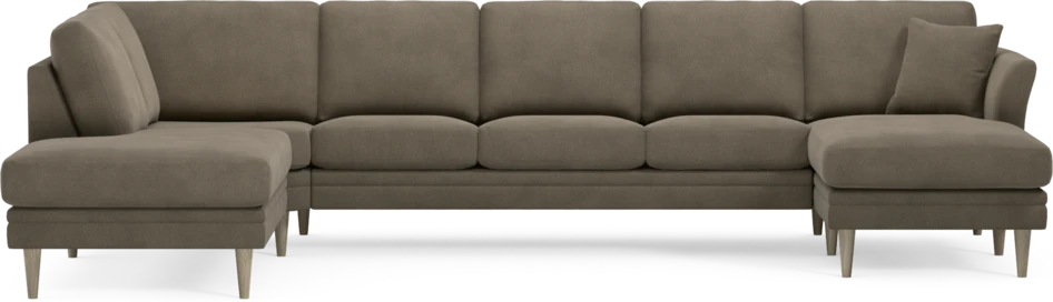 Eden - 3-sits soffa med divan vänster och schäslong höger - Beige
