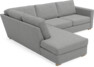 Friday - 2,5-sits soffa med divan vänster - Grå