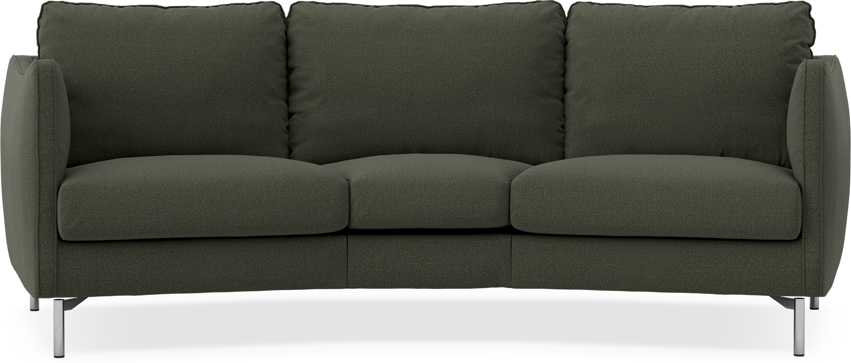 Madison - 3-sits soffa svängd, 70 cm - Grön
