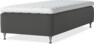 Delux Dream - Ramsäng, enkelsäng med bäddmadrass - Grå