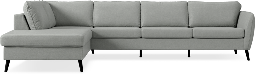 County - 3-sits soffa med divan vänster - Grå
