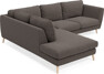Madison - 2-sits soffa med divan vänster - Grå