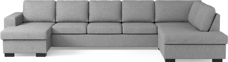 Nevada - 4-sits soffa med schäslong vänster och divan höger - Grå