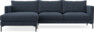 Impression Delux - 3-sits soffa med schäslong vänster - Blå