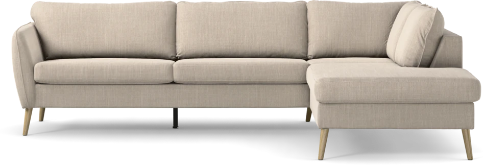 County - 2,5-sits soffa med divan höger - Beige