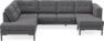 Rio - 3-sits soffa med divan vänster och schäslong höger - Grå