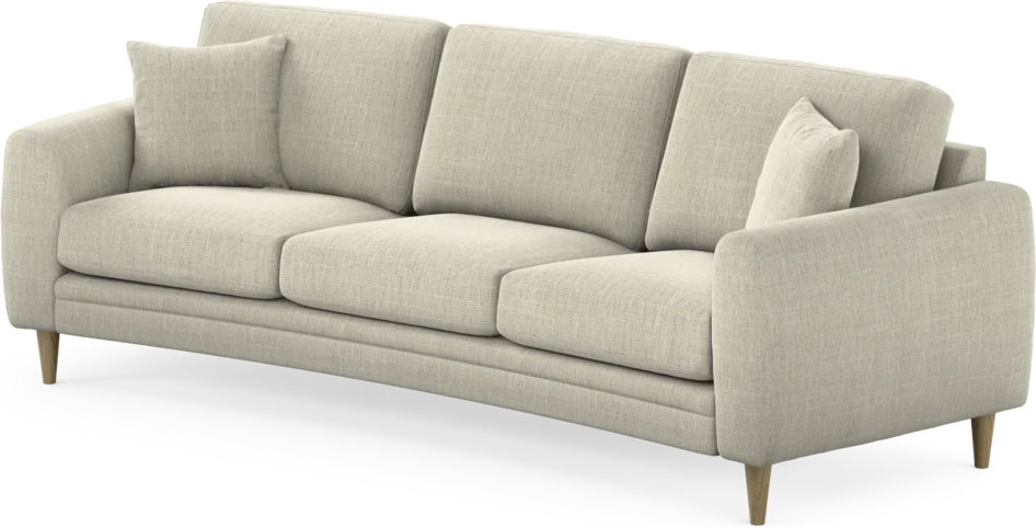 Eden - 3-sits soffa svängd - Beige