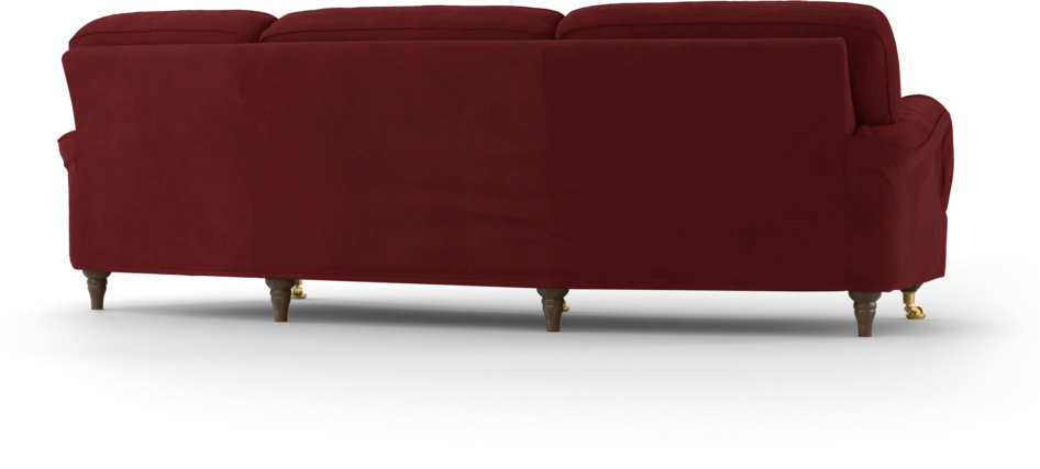 Oxford - 3-sits soffa svängd - Röd