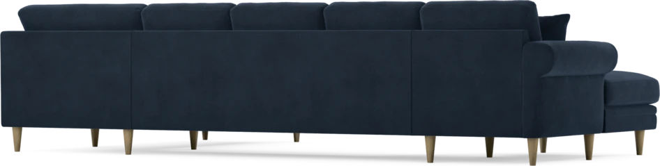 Eden - 3-sits soffa med schäslong vänster och divan höger - Blå