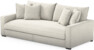 Rossi - 3-sits soffa, hel dyna - Vit