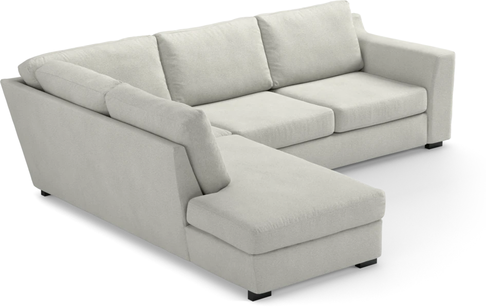 Friday - 2,5-sits soffa med divan vänster - Vit