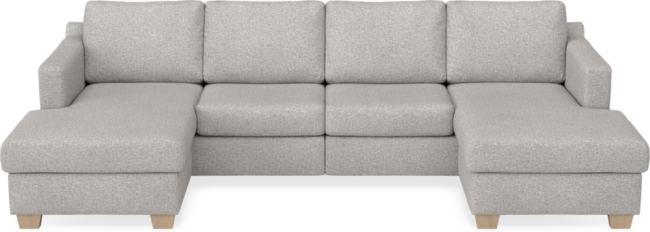 Friday - 2-sits soffa med två schäslonger - Vit