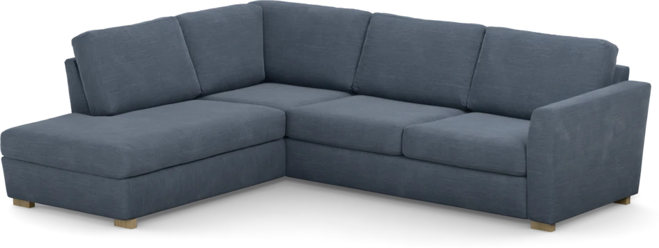 Friday - 2,5-sits soffa med divan vänster - Blå