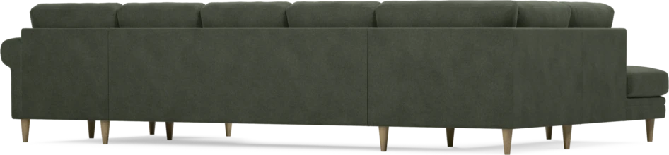 Eden - 3-sits soffa med divan vänster och schäslong höger - Grön