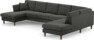 Eden - 3-sits soffa med schäslong vänster och divan höger - Grå