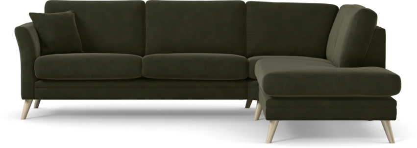 Eden - 2,5-sits soffa med divan - Grön