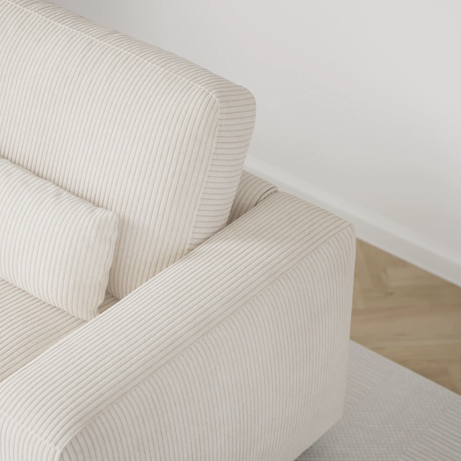 Noma - 3-sits soffa - Vit