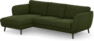 Madison Lux - 2-sits soffa med schäslong vänster - Grön