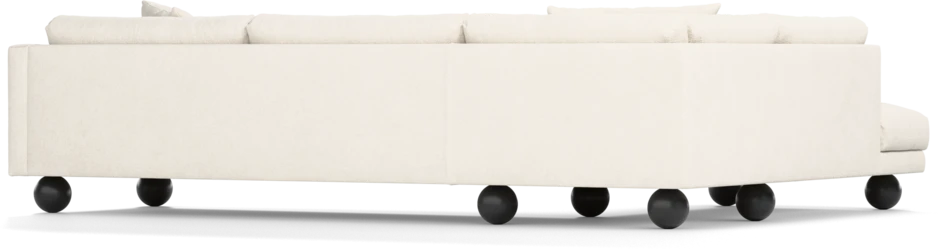 Harper - 3-sits soffa med divan vänster - Vit
