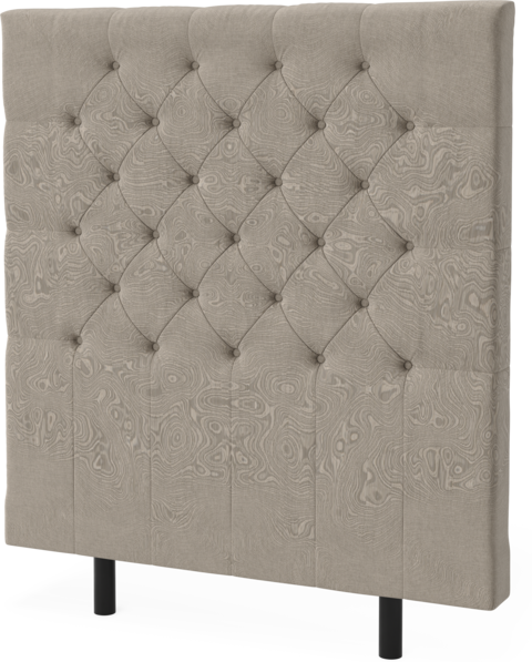 Asperö pikerad - sänggavel, 90-180 cm - Beige