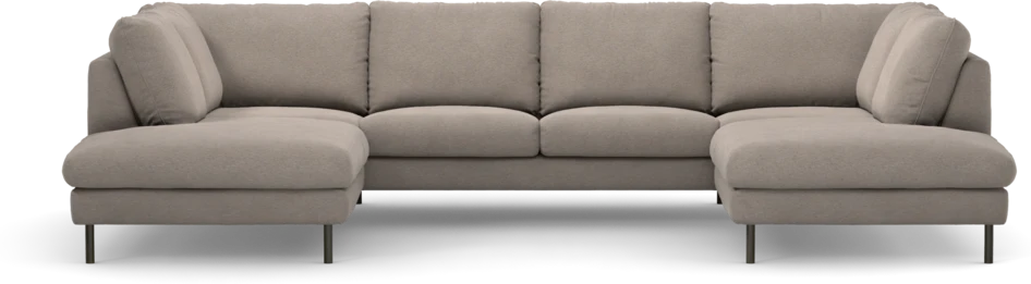 Madison Lux - 2-sits soffa med divan vänster och höger - Beige