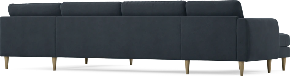 Bridge - 3-sits soffa med schäslong vänster och divan höger - Blå