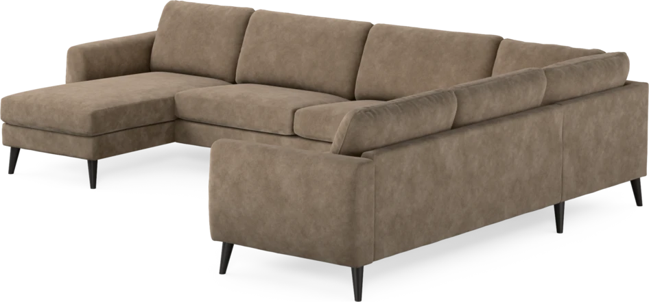 Bridge - Hörnsoffa, 3+2-sits med schäslong vänster - Beige