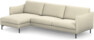 Madison Lux - 3-sits soffa med schäslong vänster - Vit