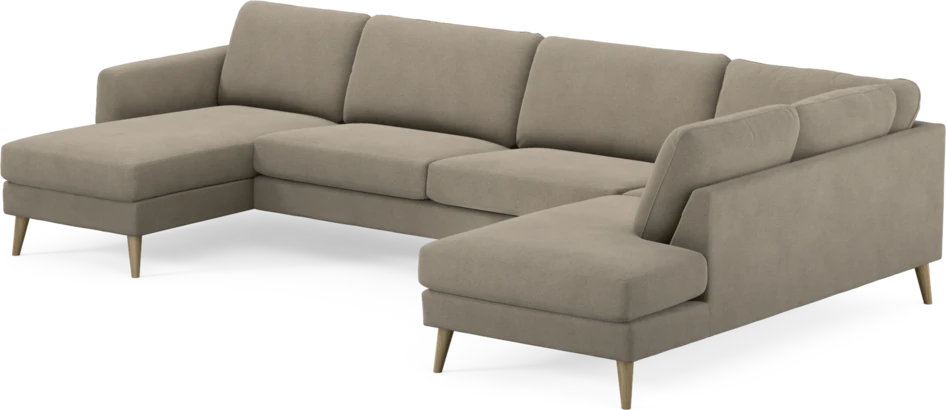 Bridge - 3-sits soffa med schäslong vänster och divan höger - Beige
