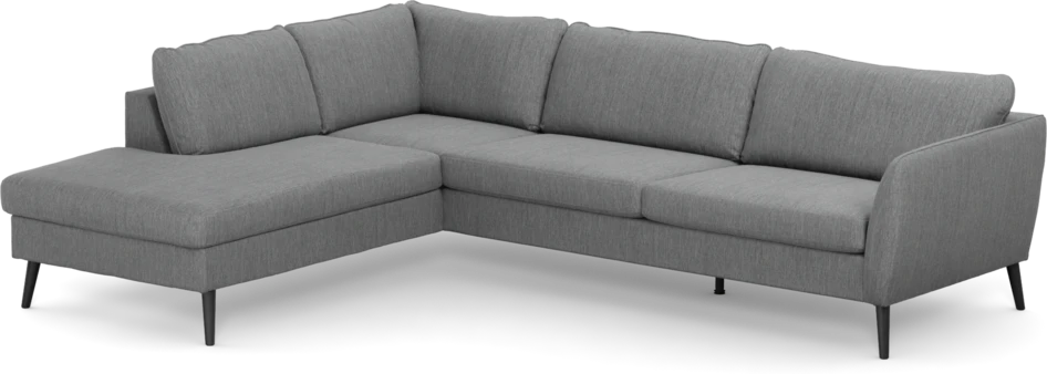 County - 2,5-sits soffa med divan vänster - Grå
