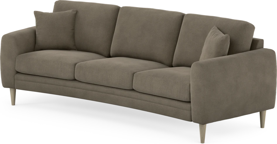 Eden - 3-sits soffa svängd - Beige
