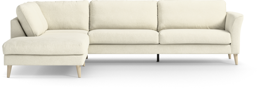 Bridge - 4-sits soffa med divan vänster - Vit