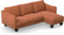 Madison - 2-sits soffa med schäslong höger - Orange