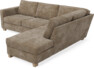 Friday - 2,5-sits soffa med divan höger - Brun