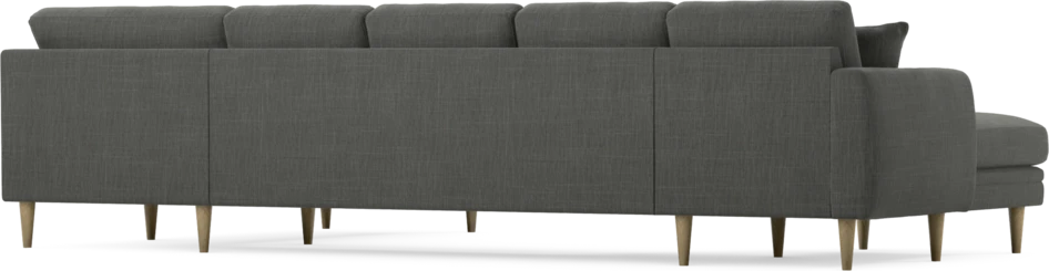 Eden - 3-sits soffa med schäslong vänster och divan höger - Grå