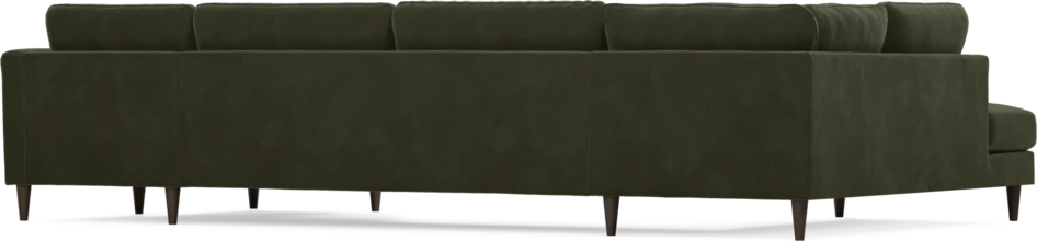 Bridge - 3-sits soffa med divan vänster och schäslong höger - Grön