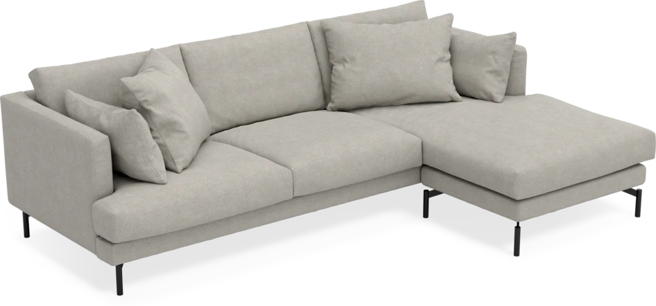 Harper - 4-sits med schäslong höger  - Beige
