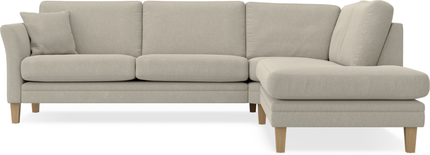 Eden - 2,5-sits soffa med divan - Brun