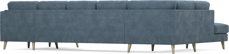 Eden - 3-sits soffa med divan vänster och schäslong höger - Blå