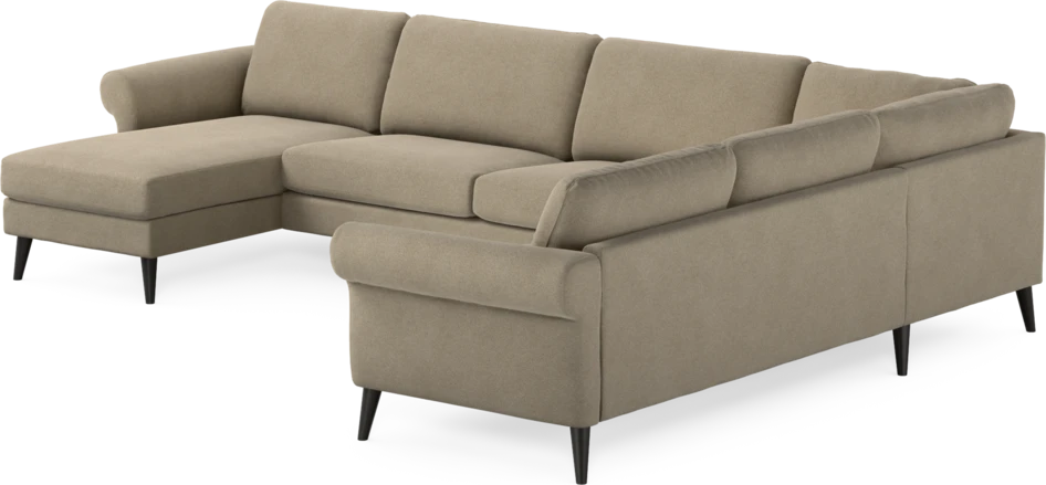 Bridge - Hörnsoffa, 3+2-sits med schäslong vänster - Beige