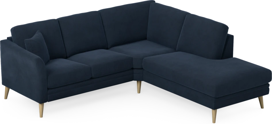 Eden - 2-sits soffa med divan - Blå
