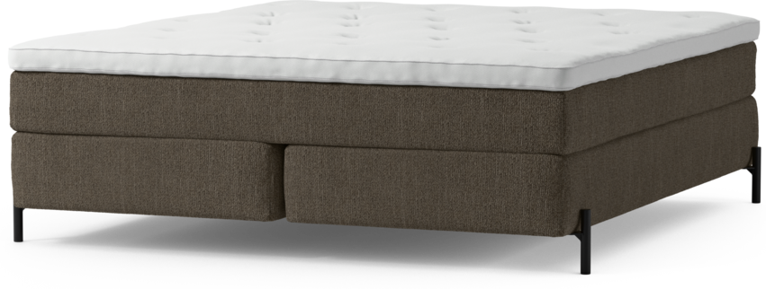 Delux Sense - Kontinentalsäng, dubbelsäng med bäddmadrass och sängben